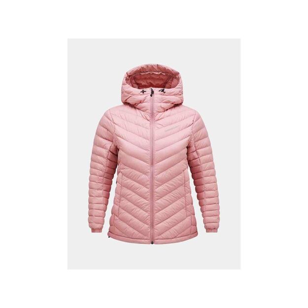 Peak Performance W Frost Down Hood Jacket Pink