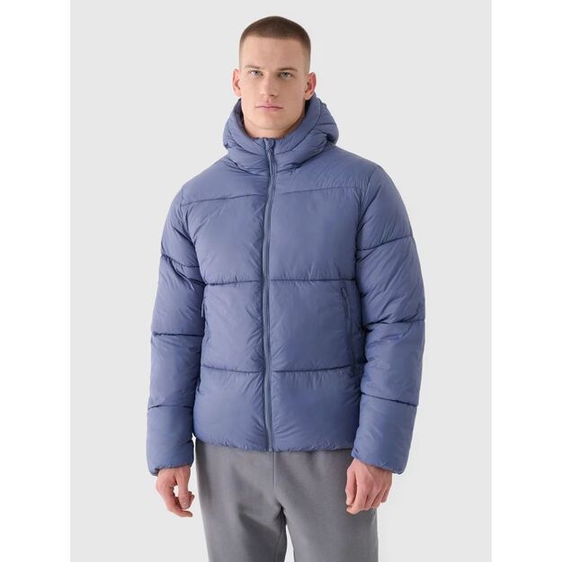 Men\ s winter down jacket with synthetic filling 4F 4FWAW24TDJAM480-32S
