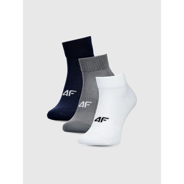 Men\ s casual ankle socks (SET OF 3) 4F 4FWMM00USOCM440-95S