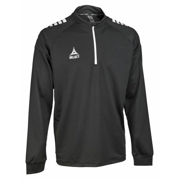 SELECT Spain v 25 black zip-up football training sweatshirt