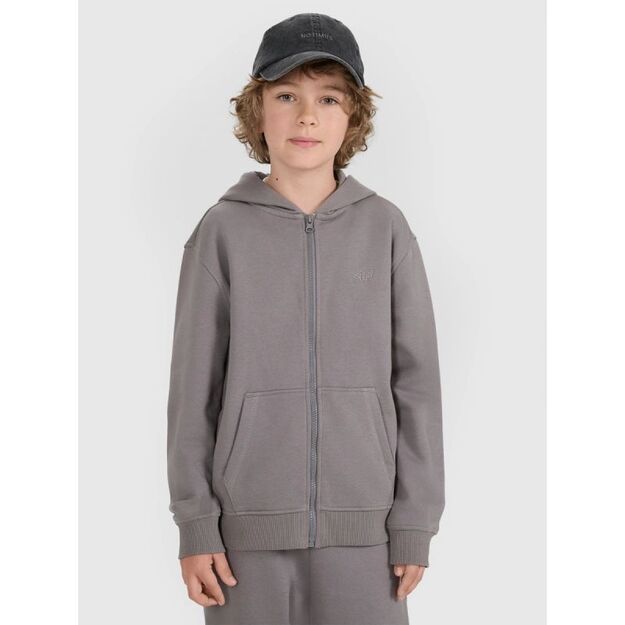Boy\ s zip-up hoodie sweatshirt 4F 4FJRAW25TSWSM2488-22S