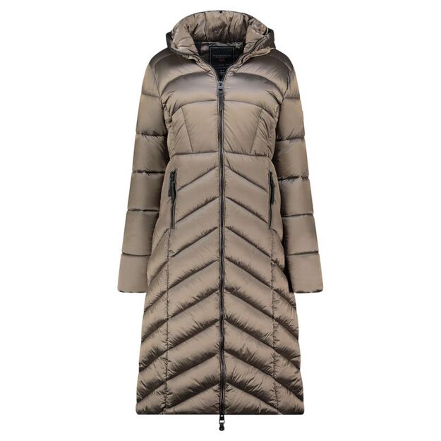 Geographical Norway Blanche Long Taupe DB Lady 0116 Taupe Women\ s Jacket (WZ5490F/GN-Taupe)
