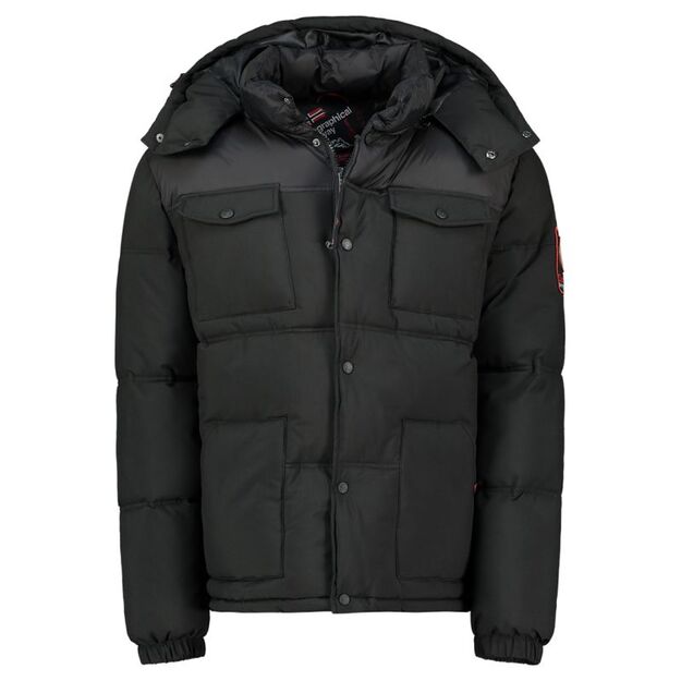 Geographical Norway men\ s jacket BAREDA DB BLACK MEN 096 BLACK (WY3882H/GN-NOIR)