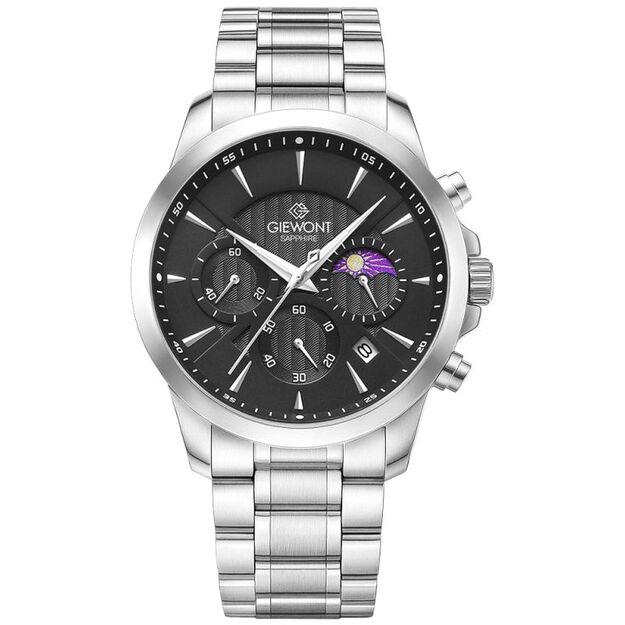Giewont Chronograph Sapphire Silver Men\ s Watch GW9460-B2