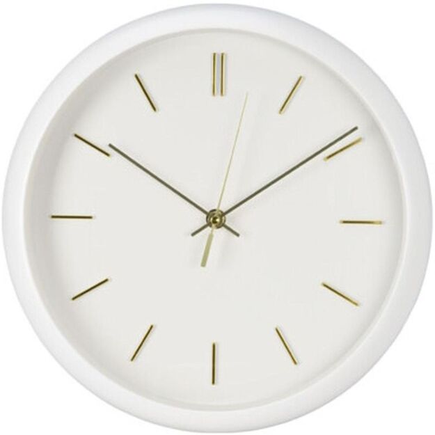 PP WALL CLOCK 30x4.5CM WHITE