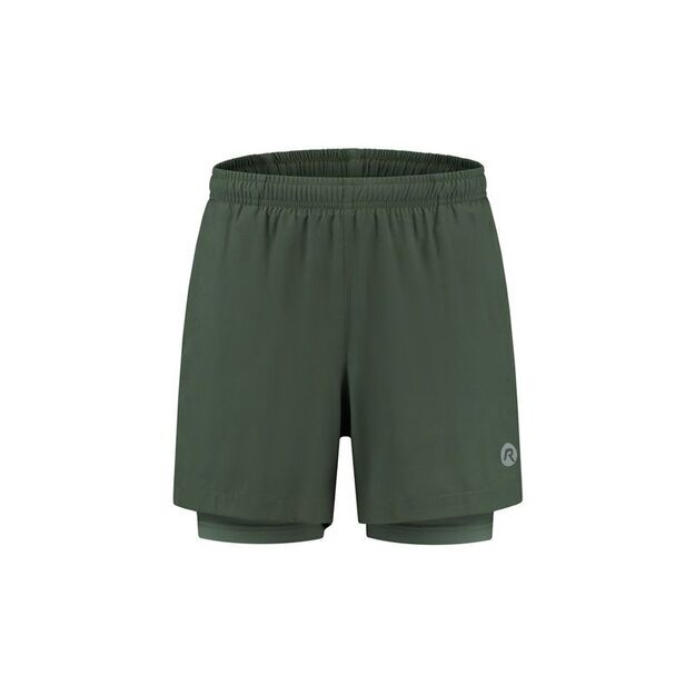 Rogelli 2in1 ESSENTIAL shorts green XL