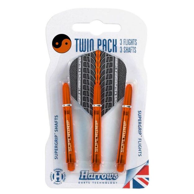 Harrows Twin Pack Supergrip shafts + Supergrip flights HS-TNK-000013684
