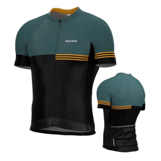 Biemme TERRA T-shirt black and green 3XL