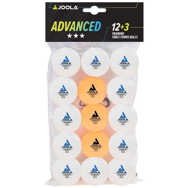 TABLE TENNIS BALL SET 12 plus 3 JOOLA
