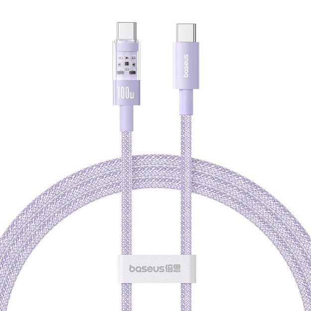Baseus Gem Type C-Type C Cable 100W 1m (purple)