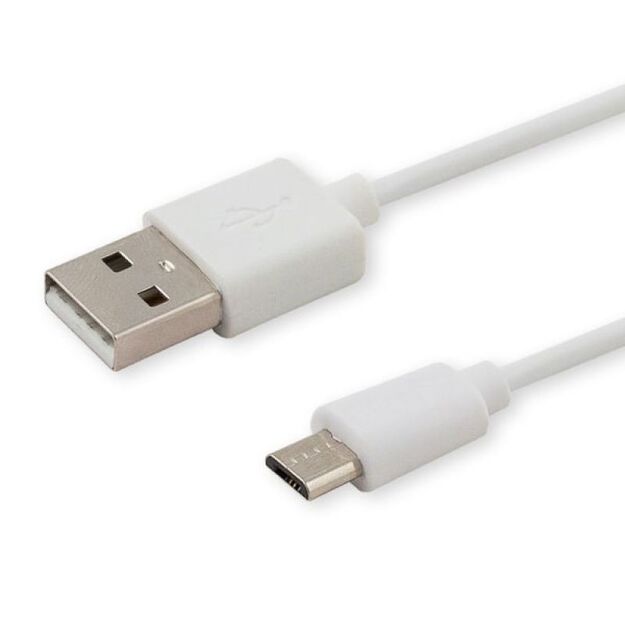 SAVIO CL-123 cable (Micro USB - USB 2.0  1m  white)