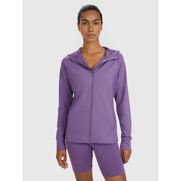 Women\ s quick-drying regular training sweatshirt 4F 4FWAW25TFSWF585-53S