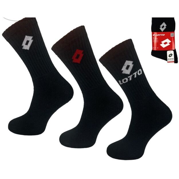 LOTTO Terry Socks Black 3 Pairs 069739