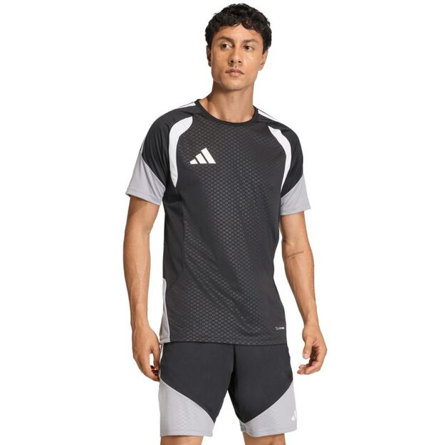 Men\ s adidas Tiro 26 Competition Training Jersey black, gray, and white JX4254