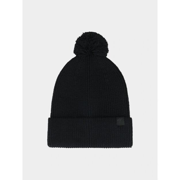 Unisex winter hat with pompom 4F 4FWAW24ACAPU472-20S