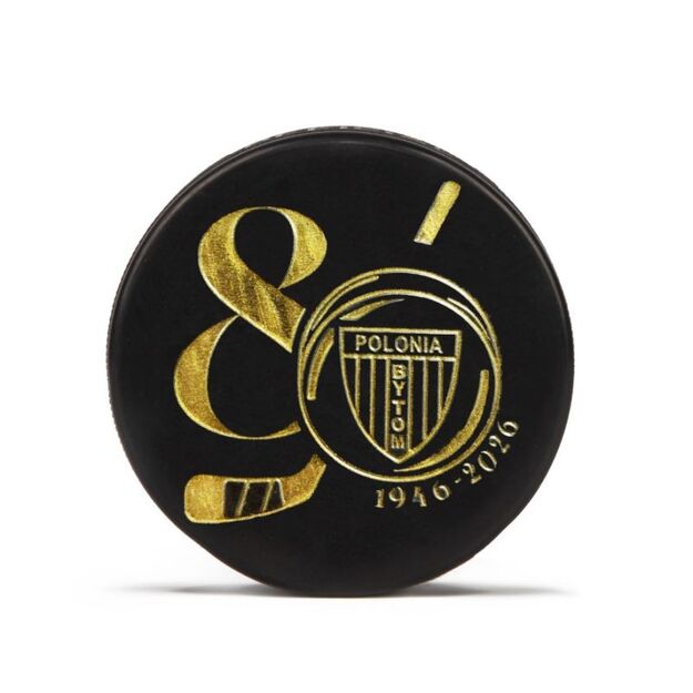 Puck Engraved Polonia Bytom - 80 Years of Hockey