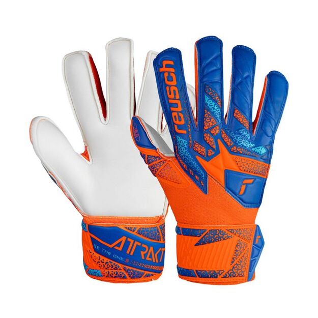 Reusch Attrakt Solid Finger Support Jr 5472510 2290 Goalkeeper Gloves