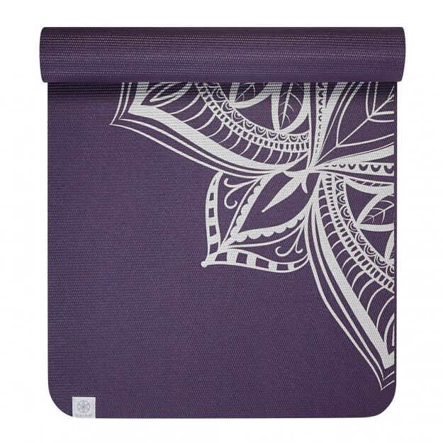 Gaiam Aubergine Medallion yoga mat 6 mm 63844