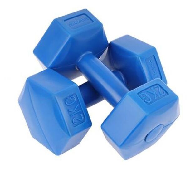EB FIT composite dumbbell set 2x2kg orange 1027029