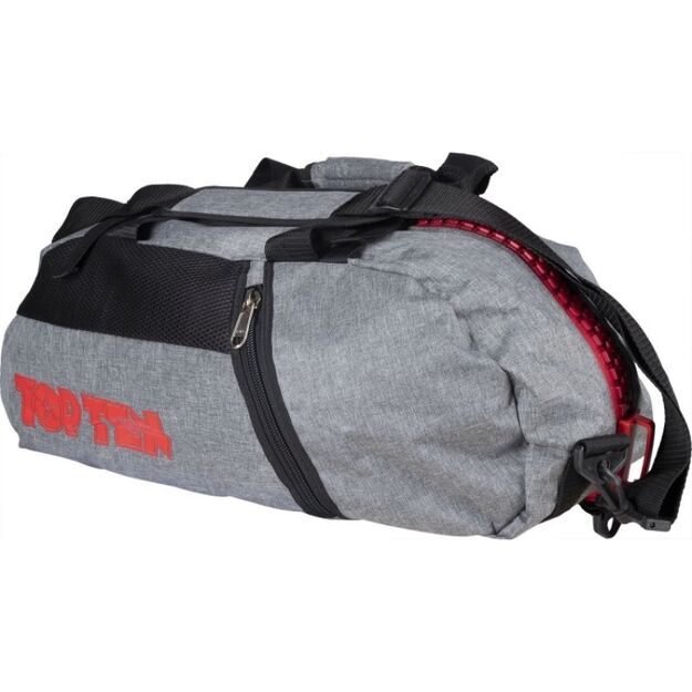 TOP TEN sports bag with backpack function  Grey  67 cm x 36 cm x 33 cm