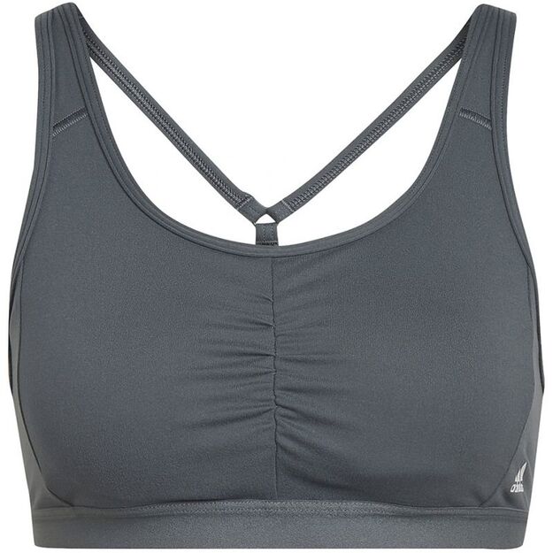adidas Coreessentials Medium-Support Women\ s Sports Bra Gray HD7686