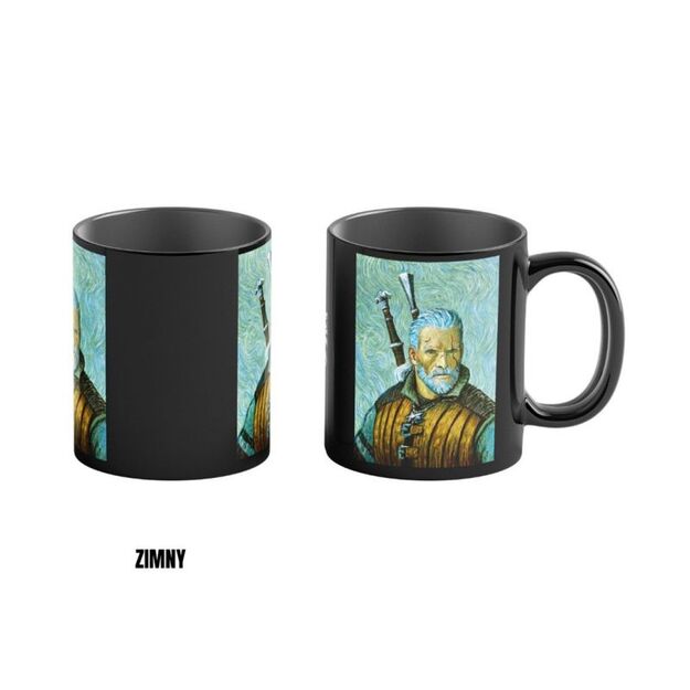 Good Loot Game Art Chronicles The Witcher Thermoactive Mug Geralt & Vincent van Gogh