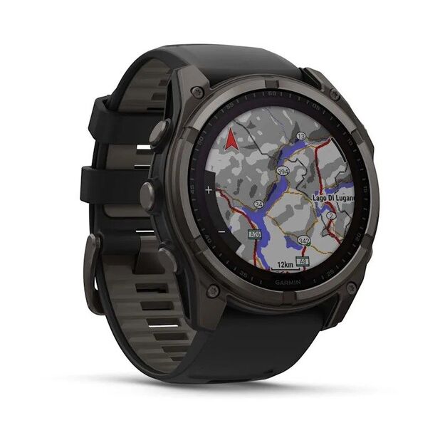 Garmin Fenix 8 Solar Sapphire Titanium Carbon Gray DLC Black watch