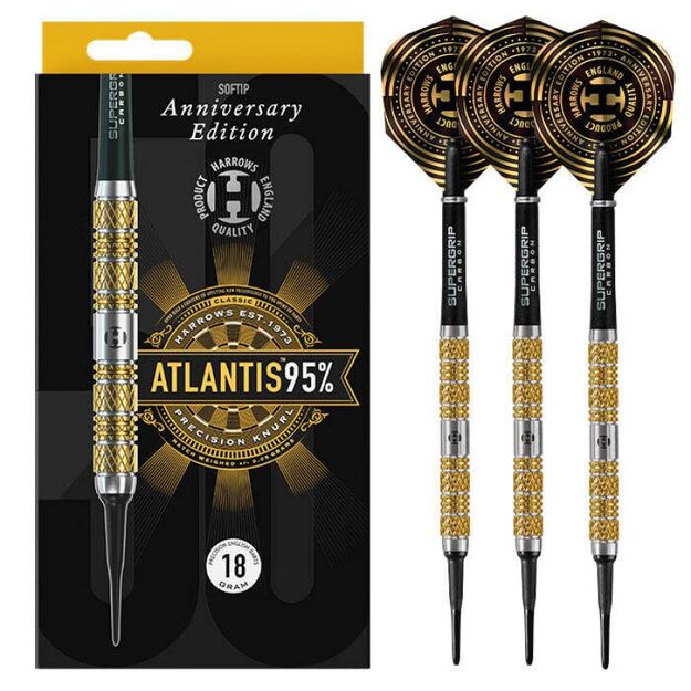 Harrows Atlantis Darts 95% 50th Anniversary Edition softip 16967