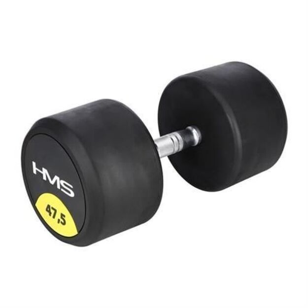 Rubber-coated dumbbell 47.5kg HMS HG PRO 47.5