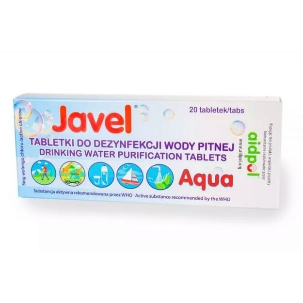 Javel Aqua water disinfection tablets 20 pcs