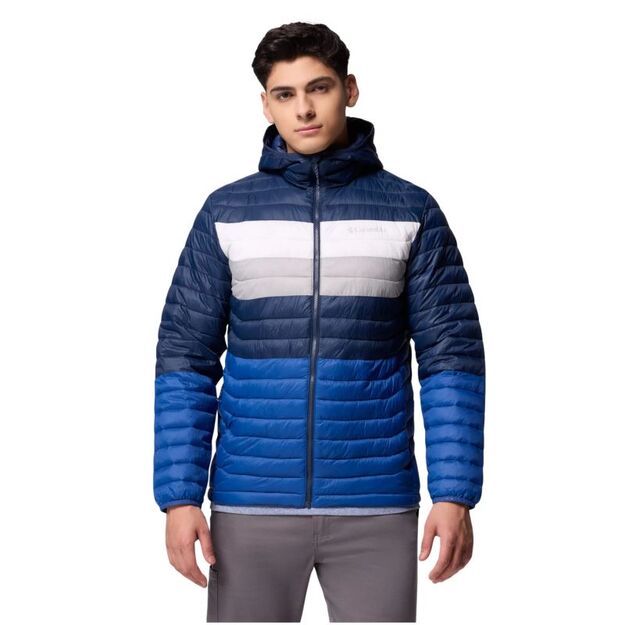 Columbia Powder Pass Hooded Jacket 2134131433 Blue L