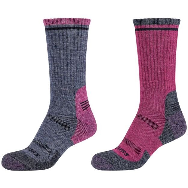 Skechers 2PPK Women Trail Wool Socks SK41105-5700 Pink 35-38