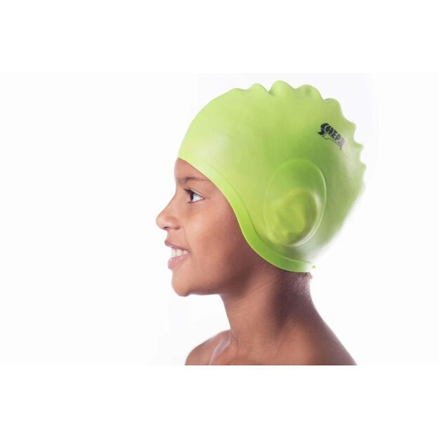 SHEPA bathing cap with ear, light green