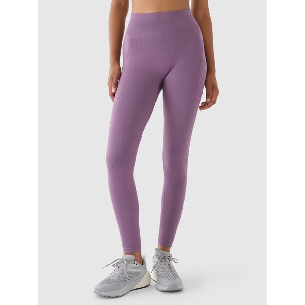 Women\ s seamless high-waisted training leggings 4F 4FWAW24TFTIF278-50S