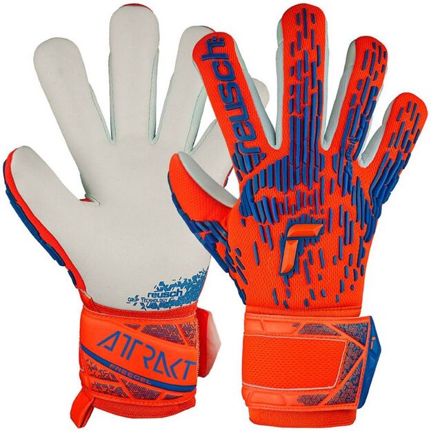Reusch Attrakt Freegel Silver Jr 5472235 2210 Goalkeeper Gloves