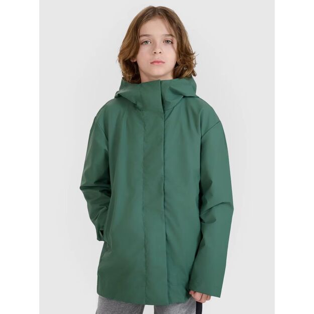 Children\ s transitional raincoat with rubber coating 4F 4FJWSS25TJACU213-41S
