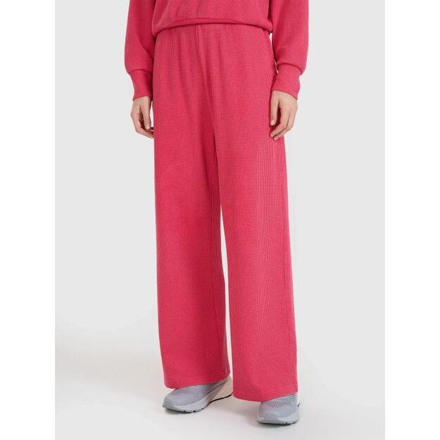 Women\ s oversized wide-leg trousers 4F 4FRSS25TTROF1396-54S