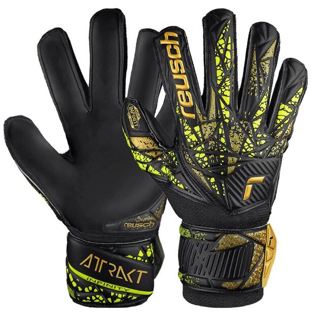 Reusch Attrakt Infinity Finger Support Jr Goalkeeper Gloves 54 72 710 7739