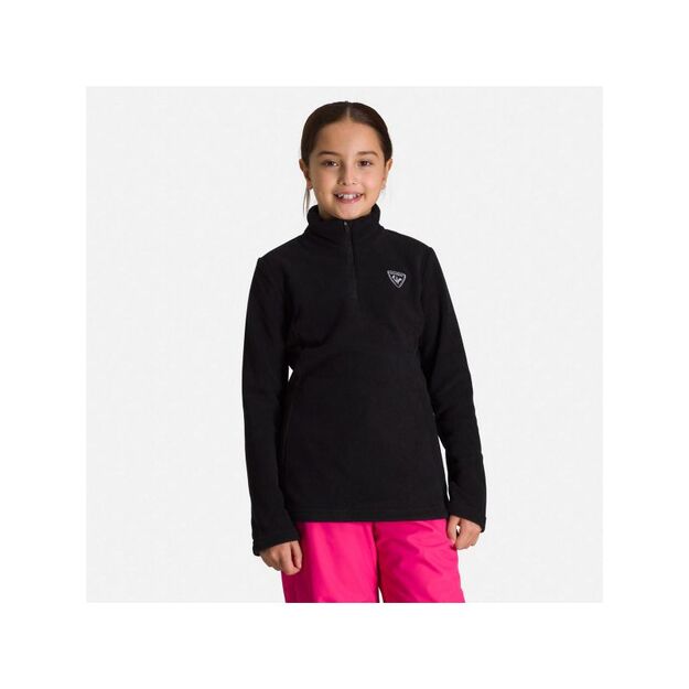 ROSSIGNOL Girl 1/2 Zip Fleece Sweatshirt Black