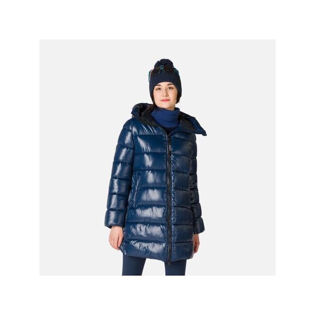Rossignol W Shiny Parka Jacket Navy Blue