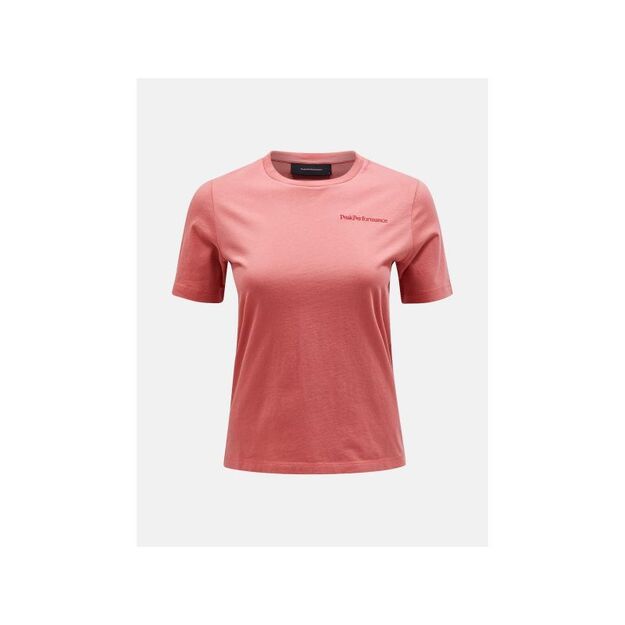 Peak Performance W Original Small Logo Tee Pink T-Shirt