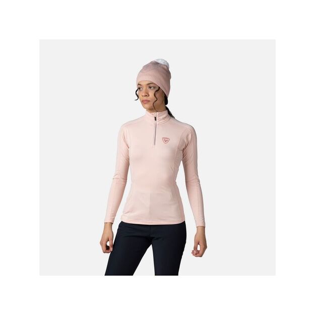 Rossignol W Classique 1/2 Zip Pink Sweatshirt