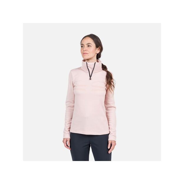 Rossignol W Resort 1/2 Zip T-Shirt Pink