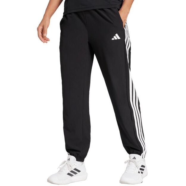 adidas Train Essentials 3-Stripes Woven Women\ s Pants Black JI8313