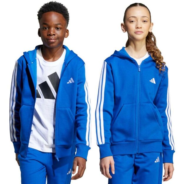 adidas Essentials Full-Zip Hoodie for Kids Blue JY4977