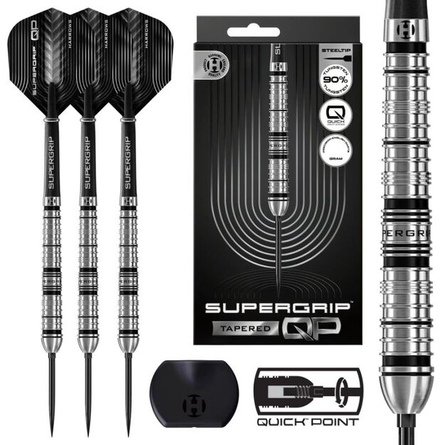 Harrows SUPERGRIP QP TAPERED 90% steeltip darts