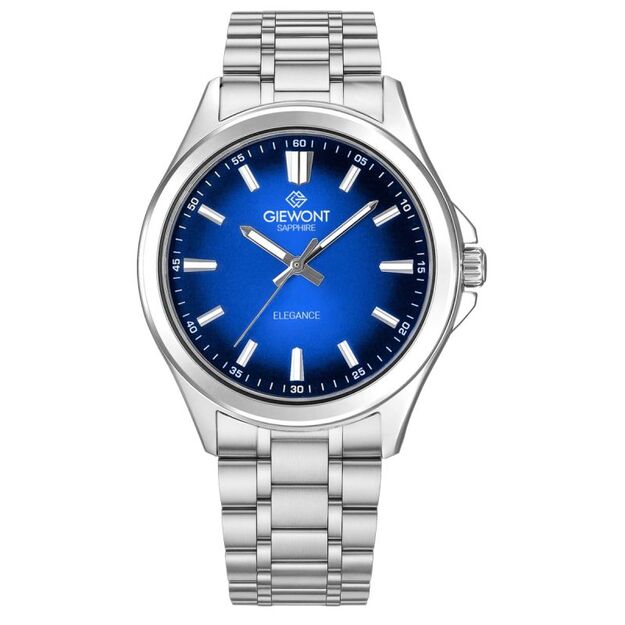 Giewont Elegance Sapphire Silver Blue Men\ s Watch GW5160-B3