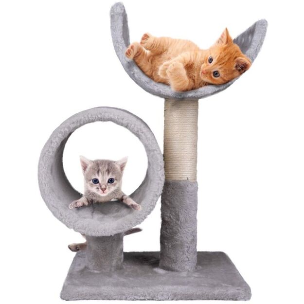 CAT SCRATCHING POST WITH TWO BEDROOMS 50CM