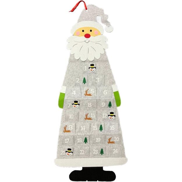 GREY SANTA CLAUS ADVENT CALENDAR