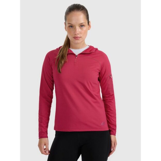Women\ s quick-drying trekking sweatshirt regular 4F 4FWAW25TFSWF591-53S